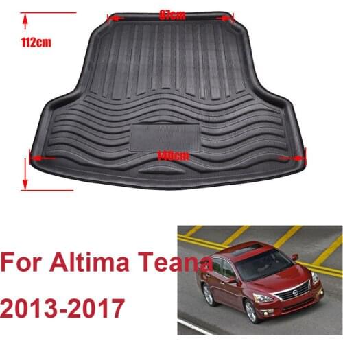For Altima Teana 2013-2017 Auto Car Rear Boot Cargo Liner Tray Trunk Luggage Floor Carpet Mats Carpets Pad Mat