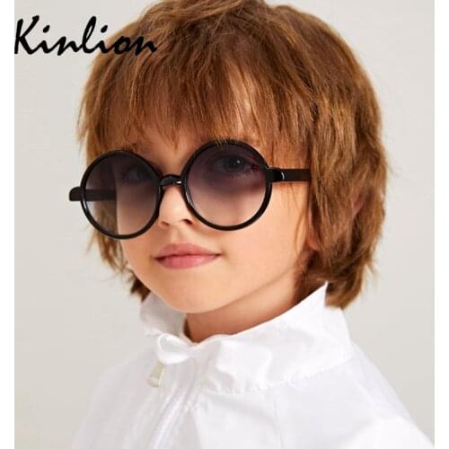 Kinlion Round Vintage Children Sunglasses for Boys Girls Retro Cute Kids Sun Glasses for Baby Uv Protect Child Oculos Mirror