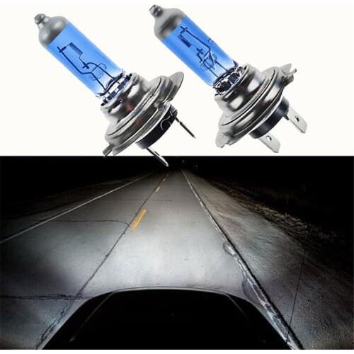 2pcs 12V 100W H7 Xenon Bulb Xenon Dark Blue 6000K Car Indicator Light Turn Signal Chrome Plated Amber Bulbs 581 BAU15S PY21W