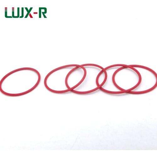 LUJX-R O-Ring Thick 2mm Red Silicone Gasket OD 6 8 10 13 15 16 18 20 22 24 26 28 29 31mm VMQ O Ring Seal Washer Oring Grommet