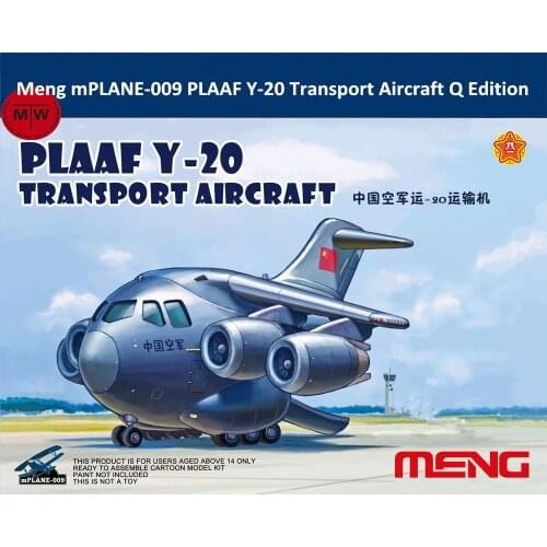 Meng mPLANE-009 PLAAF Y-20 Transport Aircraft Q Edition Plastic Assembly Model Kits