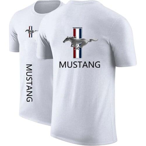 2021 NEW Mustang Custom Round Neck Punk Comfortable Print Short Sleeve Casual Tops Sweatshirts Leisure Men Tshirt