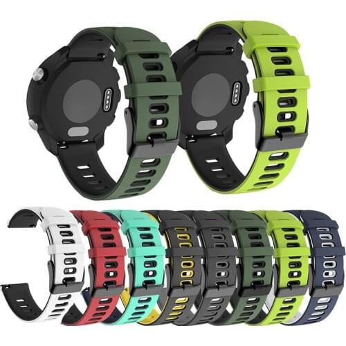 20mm Watch Strap Band For Samsung galaxy watch Active 2 40mm 44mm Gear s2 Sport Bands Replacement bracelet Silicone Watchbands