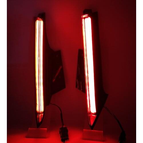 2PCS LED For Nissan Xtrail X-trail X trail 2014 2015 2016 2017 2018 2019 2020 Rear Tail Light Brake Light Rear Bumper Light