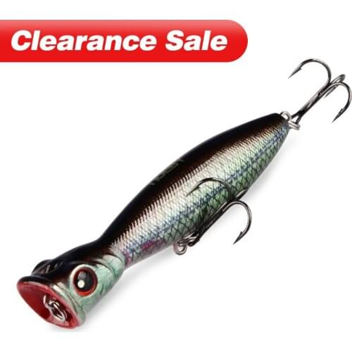 TopWater Fishing Lures 100mm 17g Popper Baits Floating Hard Baits Artificial Wobblers Plastic Fishing Hard Tackle