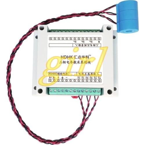 Three phase AC voltage and current power acquisition module MODBUS-RTU protocol 485 electrical parameters measurement
