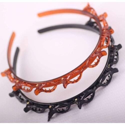 Comfortable Lightweight Korean Fashion Double Bangs Hair Clip Hairstyle Hairpin Women Headband Tie For Girl