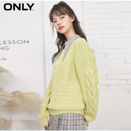 ONLY spring new style sweater round neck wool sweater women | 120413007