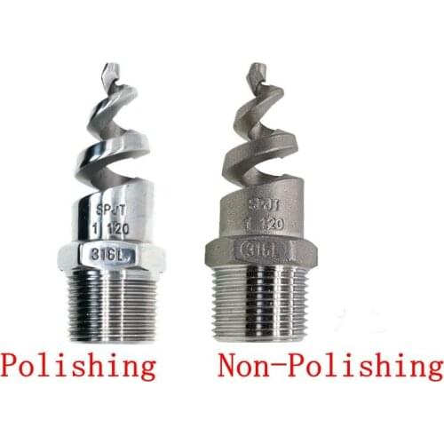 1/4" 3/8" 1/2" 3/4" 1" - 2" BSPT Male Spiral Cone Atomization Misting Spray Nozzle Sprinkler 304 Stainless Steel Home Garden
