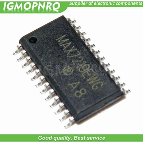 10pcs/lot MAX7219 MAX7219CWG SOP make in Display Driver LED Driver New Original Free Shipping