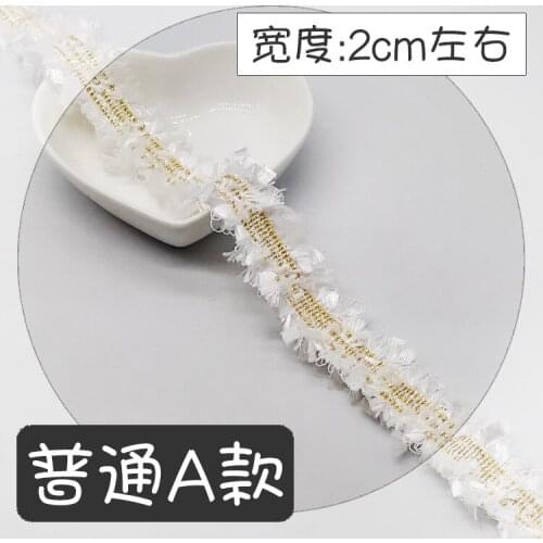 2 M Collar Lace Trim Ribbons Fabric Trim DIY Sewing Handmade Craft Materials Clothes Accessories Home Decoration Woven Trim
