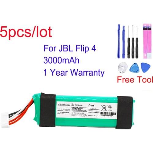 5pcs/lot GreatPower GSP872693 01 For JBL Flip 4 Flip4 Special Edition Original Replacement Speaker Battery Wholesale Accu Akku