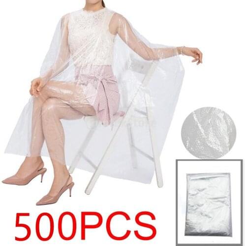 500 Disposable Hair Cutting Cape Gowns Barber Capes Cloth Apron Hairdressing