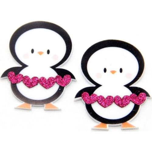 David accessories Heart Valentines Day Sequin Glitter Planar Resin Acrylic,DIY HairBow Decoration Crafts Accessories,5Yc5358