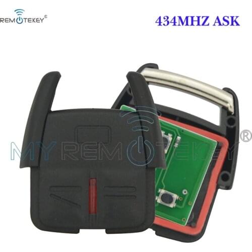 Remtekey car remote key 3 button 434Mhz ASK for Opel Omega B Astra Zafira Frontera Vauxhall fob key