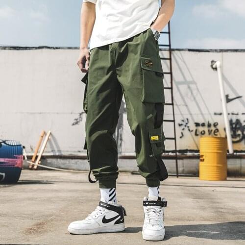 2020 New Summer Men Casual Cargo Pants Thin Joggers Sweatpants Male Trousers New Mens Sportswear Hip Hop Harem Track Pants