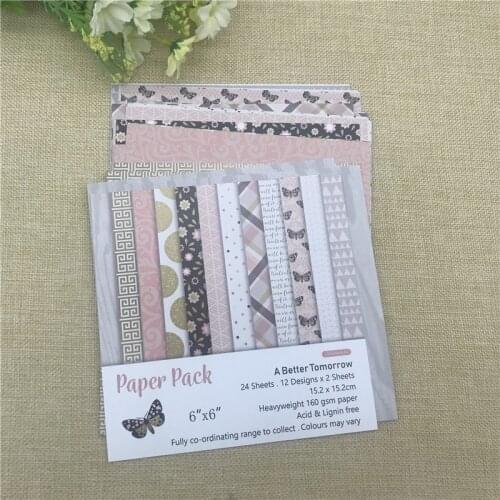 6"X6"The Better tomorrow patterned paper Scrapbooking paper pack handmade craft paper craft Background pad