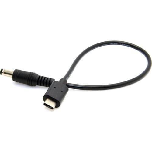 Chenyang Type C USB 3.1 USB-C to DC 5.5 2.5mm Power Plug Extension Charge Cable for Apple New Laptop 20cm USA