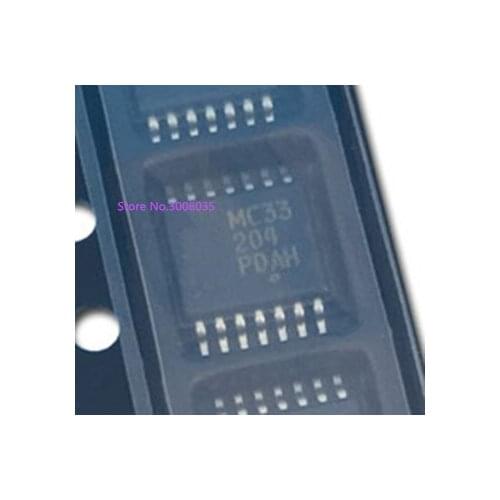 In stock can pay 10PCS MC33204DTB MC33204DTBR2G MC33204 TSSOP-14 100% New