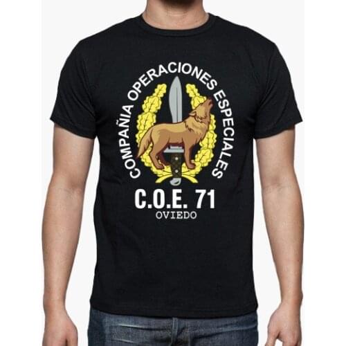 Spanish Legion COE 71 Oviedo Mod 2 Special Operations Emblem T-Shirt. Summer Cotton O-neck Mens Short Sleeve T-Shirt New S-3XL