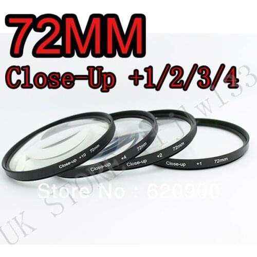 100% GUARANTEE 72mm +1+2+4+10 Close Up LENS Filter kit MACRO Close-Up for canon 1000D 650D 550D 600D 500D 450D 350D 300D
