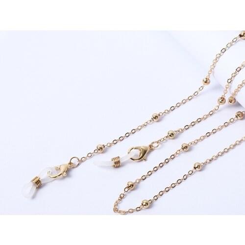 New Metal Pearl Chain for Glasses Eyeglasses Sunglasses Fashion Neck Glasses Mask Holder Strap Chain Decoration
