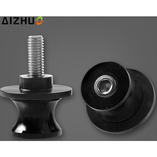 Motorcycle Swingarm Slider Spools With 6mm CNC Aluminum Rear Axle Sliders Screw For Yamaha MT09 MT 09 MT-09 2012 2013-2016