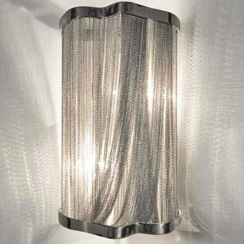 Wall lamp chain Aluminum chain wall bracket silver wall lights lighting corridor lamp garden light porch night light lw510523py