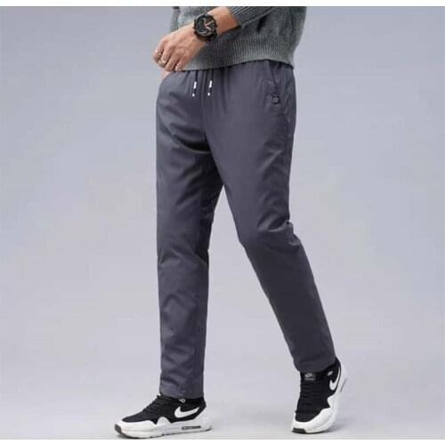 M-7XL Plus Size Winter Pants Men 90% White Duck Down Pants for Men Casual Down Pants Thick Warm Down Trousers Snow Pants PT-460