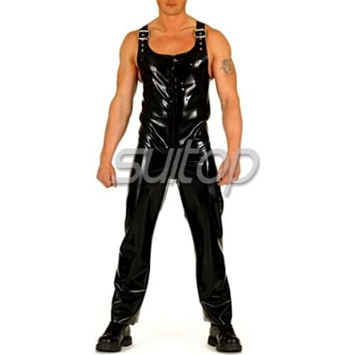 0.6mm Latex full cover heavy Catsuit for men