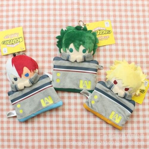 My Hero Academia Plush 10cm-15cm Purse Wallet Cute Small Coin Bag Bakugou Katsuki Midoriya Izuku Todoroki Shoto Mini Bag