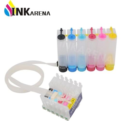 T0821 CISS Bulk ink System for Epson T50 TX720 TX700 TX800 R270 R390 RX590 RX610 TX700W TX800W with ARC Chip Printer Ciss Tank