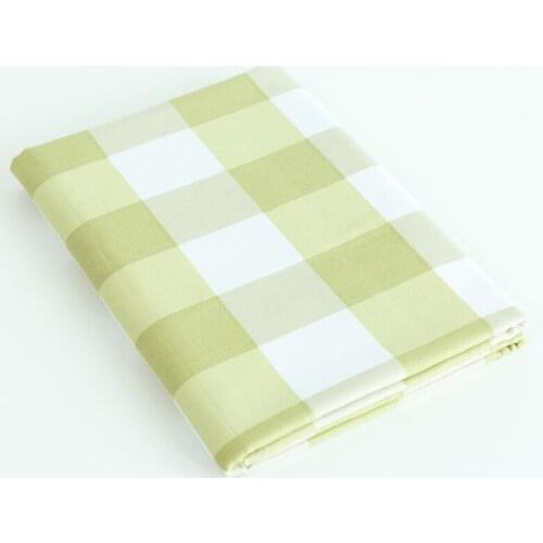 Linen Cotton Fabric Cloth For Patchwork Quilting Grid Fabrics DIY Bags Baby Clothing Dress Handmade Sewing Textile Materials