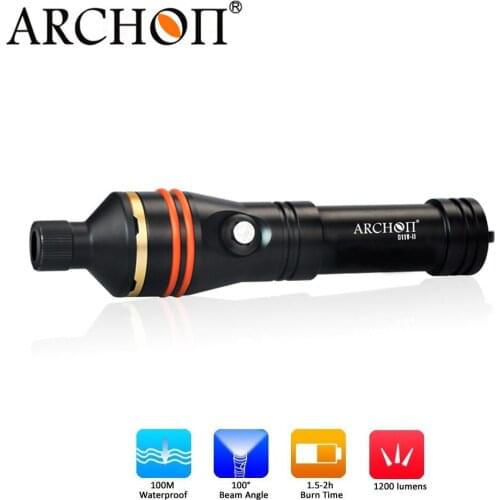 ARCHON D11V II Diving flashlight CREE XM-L2 U2 LED max 1200 lumen handheld light 100 meter underwater waterproof dive torch