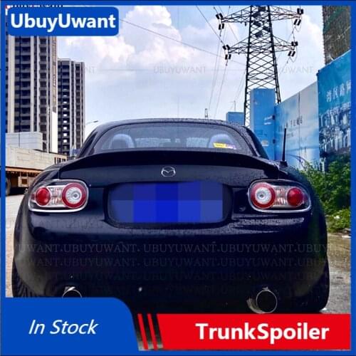 For MX5 NC NCEC Roster Miata EPA Type 3 2009 - 2015 Carbon Fiber Rear Trunk Spoiler Tail Boot Lip Wing (PRHT Hard Top Only)