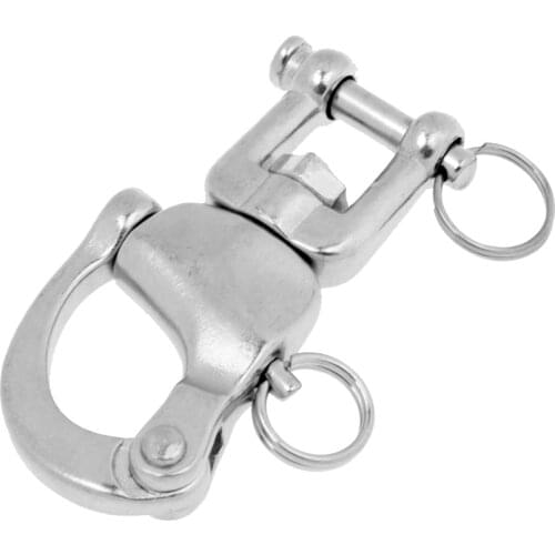 Snap Swivel 304 Stainless Steel Shackle Marine Boat Sail Hardware 6.8 x 3 cm Heavy duty high strength swivel snap shackle hook