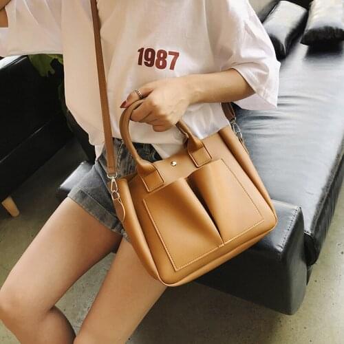 Women Pu Leather laptop Bag Handbags Shoulder Bag Casual Big Tote Vintage Crossbody Bags