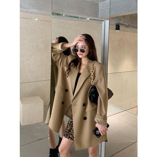 Korean Design Lady Office Work Suit loose oversized Women Blazer Jackets Femme