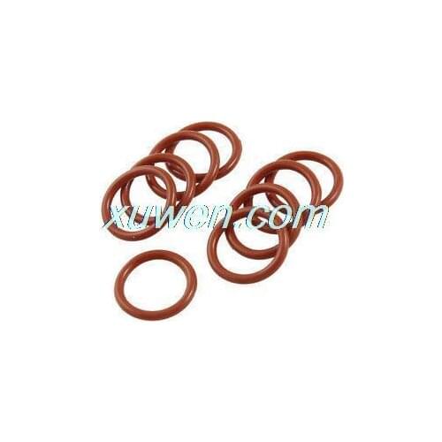 10 x Red Silicone O Ring Oil Seals Gaskets Washers 20mm x 2.5mm