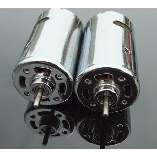 DC 12V-24V 12000rpm Micro 555 Electric DC Motor Strong Magnetic Double Ball Bearing Large Torque DIY Drill Model Kid Toy Cars