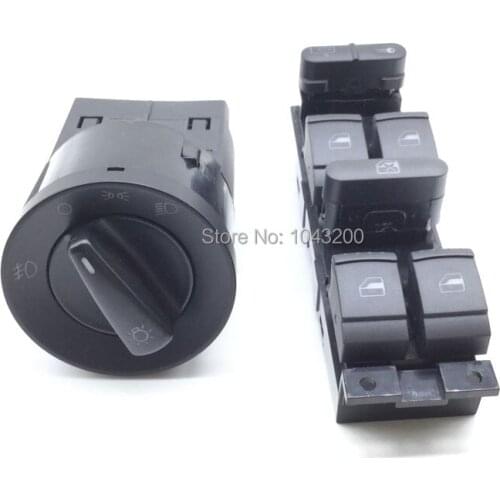 1C0941531 / 1J4959857B Window Headlight Switch for VW JETTA GOLF MK4 POLO BORA Passat B5 BEETLE OE # 1C0 941 531 / 1J4 959 857D