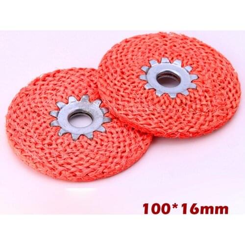 1x 4 Inch Flap Disc Polishing Wheel Metal Turn Plate Angle Grinder Plastic Core Grinding Wheels Angle Sanding Red Rope Tool