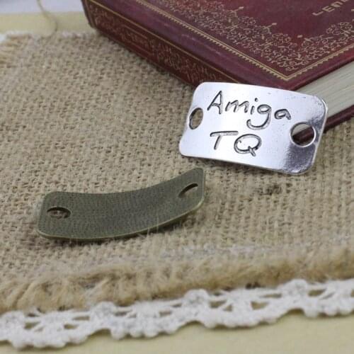 20pcs/lot Fashion Antique Silver Bronze Connectors Pendant Tibetan silver Bracelet Clasps Beads 19x36mm K05238