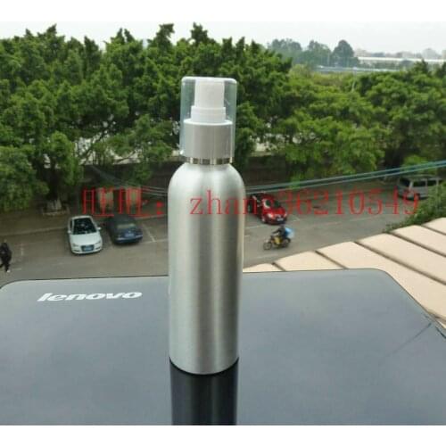 20pcs 150ml aluminum silver bottle With white plastic + silver aluminum mist sprayer , 5ounce aluminum perfume atomizer bottle