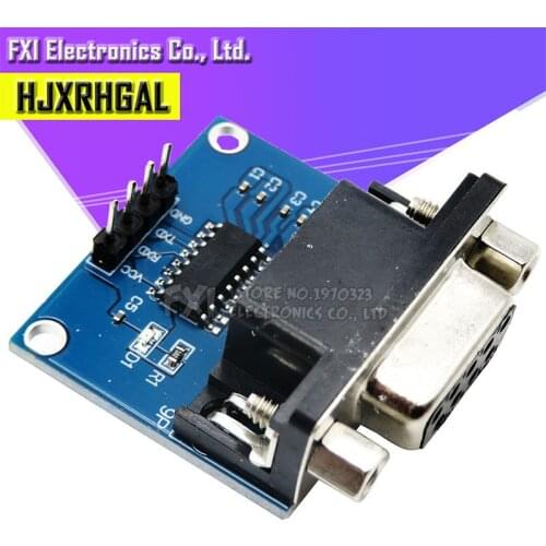 5pcs MAX3232 RS232 to TTL Serial Port Converter Module DB9 Connector MAX232 new