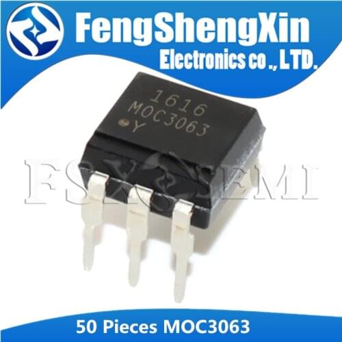 50pcs/lot New MOC3063 EL3063 DIP-6 MOC3063M DIP IC