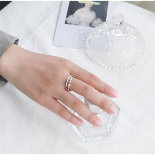 925 Sterling Silver Ring Luxury Jewelry Womens Rings Double Ring 925 Silver Ring Set