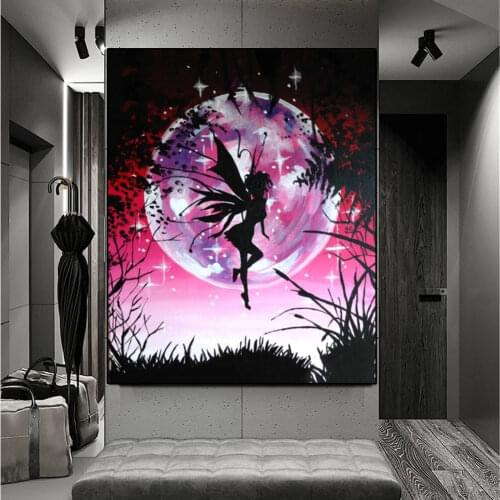 DIY 5D Diamond Painting "butterfly fairy" Full Diamond Embroidery Sale Picture Of Rhinestones For Festival Gifts