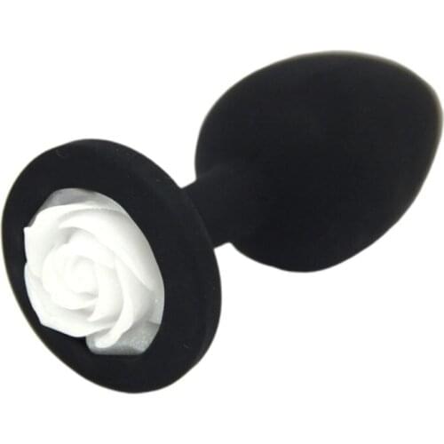 Anal Sex Trainer Silicone Rose Butt Plugs Stimulation for Starter Beginner Men Women Couples dropshipping