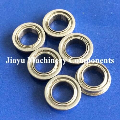 Free Shipping 50 PCS SFR168ZZ Flanged Bearings 1/4 x 3/8 x 1/8 Inch Stainless Steel Flange Ball Bearings DDRIF-614ZZ